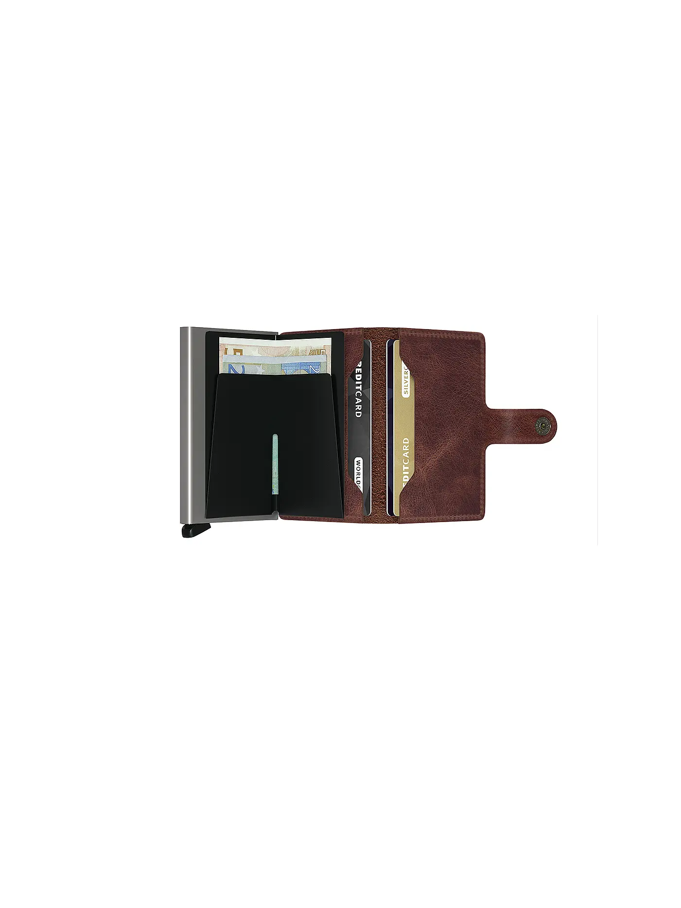 SECRID | Geldbörse - Miniwallet Vintage Mini Brown | braun